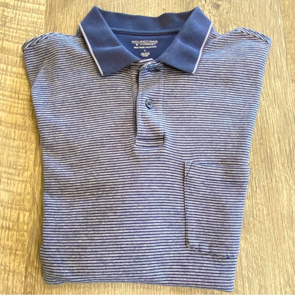 4/$16 Men’s Roundtree and Yorke Silky Finish Polo - L